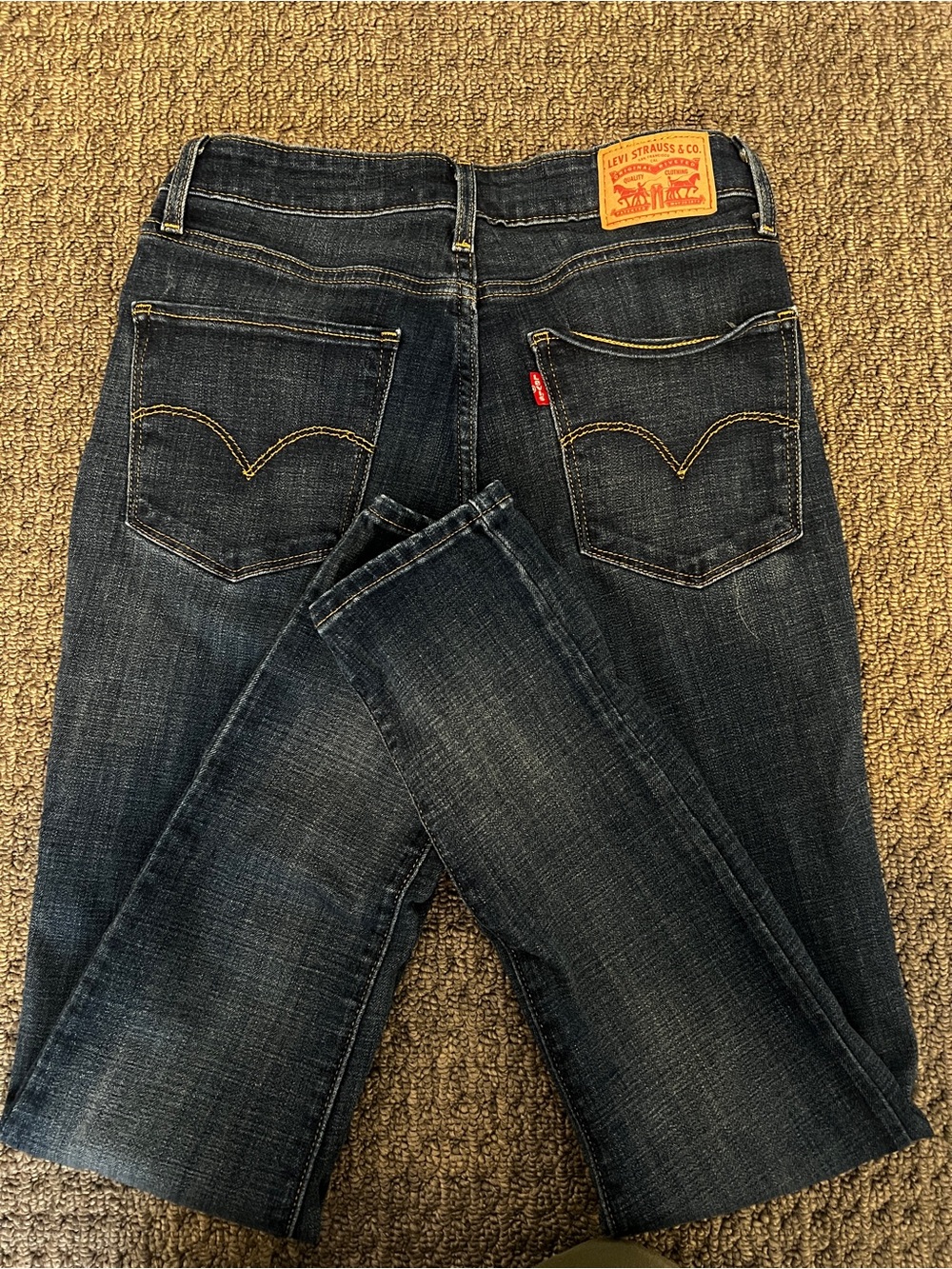 Levi's Jeans deep wash women’s straight leg